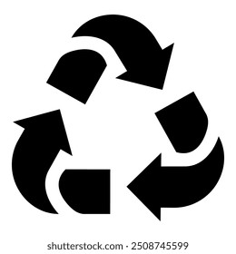 Ícone Reciclar no plano de fundo branco