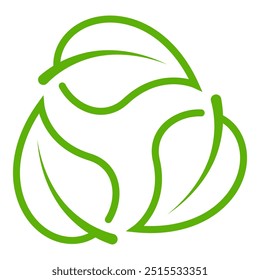 Ícone Reciclar no plano de fundo branco