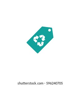 recycle icon on white background
