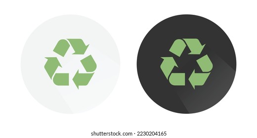 Recycle icon, Recycling icon, food processing and compost, organic waste, zero waste icon, Recycling, reuse logo Colorful vector icons