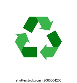 Recycle Icon, Recycling Icon, Process Used Converting Waste Materials Into New Materials Vector Art Illustration