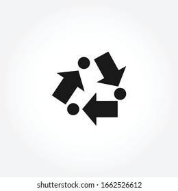 Recycle icon. recycling solid icon