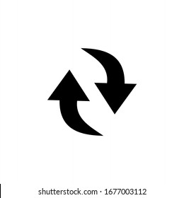 Recycle icon. Refresh, Rotation icon vector isolated