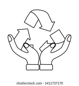 Recycle icon represented by arrows