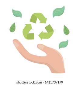 Recycle icon represented by arrows