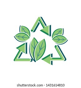 Recycle icon represented by arrows