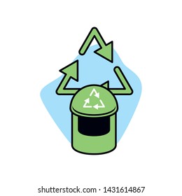 Recycle icon represented by arrows