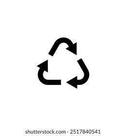 Symbol wiederverwenden. Wiederverwendbare, recycelbare, Öko-, Bio-, Bio-, Naturprodukt. Umweltfreundlich. Wiederverwertbare oder wiederverwendbare Verpackung. Vektorgrafik