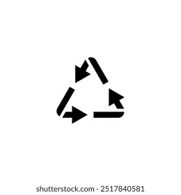 Symbol wiederverwenden. Wiederverwendbare, recycelbare, Öko-, Bio-, Bio-, Naturprodukt. Umweltfreundlich. Wiederverwertbare oder wiederverwendbare Verpackung. Vektorgrafik