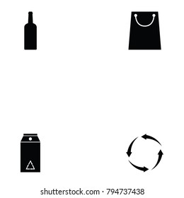 recycle icon set