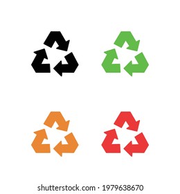 Juego de iconos de reciclaje, eps 10