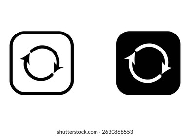 recycle icon set. recycle the green arrow. Environmental icon. Symbol of recycling, the concept of reuse, refreshment, sustainable energy, saving the green planet. Repeat round arrow.