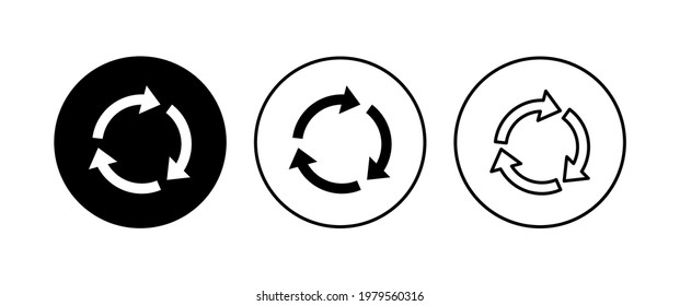 Juego de iconos de reciclaje. Icono de vector de reciclaje.