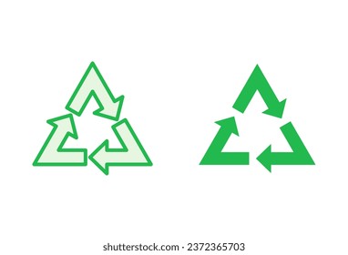 Juego de iconos de reciclaje. Icono de vector de reciclaje.