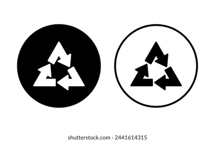 Recycle icon set. Recycling vector icon.