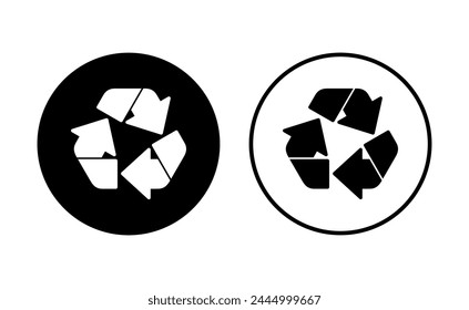 Recycle icon set. Recycling vector icon.