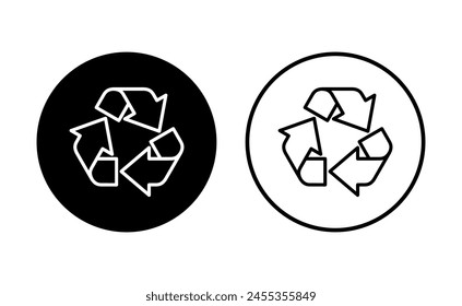 Conjunto de iconos de reciclaje. Icono de Vector de reciclaje.