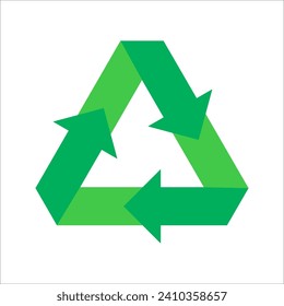 Recycle icon set, reuse icons. Recycle vector symbols on white background