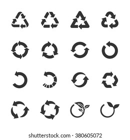 recycle icon set, vector eps10. - Shutterstock ID 380605072