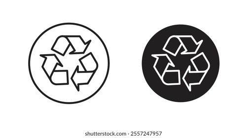 Recycle Icon set. vector illustration set