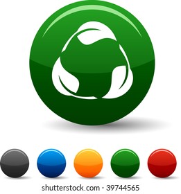 Recycle icon set. Vector illustration.