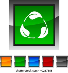 Recycle icon set. Vector illustration.