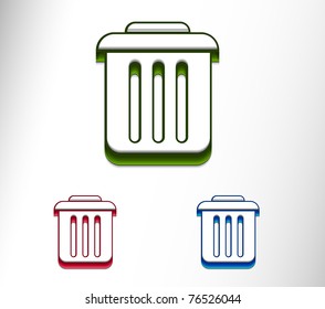 Recycle icon set - vector illustration.