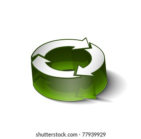 Recycle icon set - vector illustration.