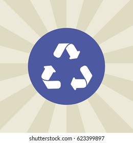 recycle icon. sign design. gradient background