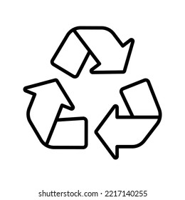 Icono de reciclaje. inicio de sesión para concepto móvil y diseño web. ilustración vectorial