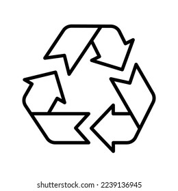 Recycle icon. sign for mobile concept and web design. vector illustration