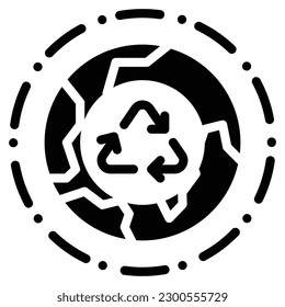 recycle icon sign symbol graphic vector illustration
