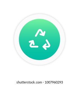 Recycle icon sign symbol vector illustration  icon.