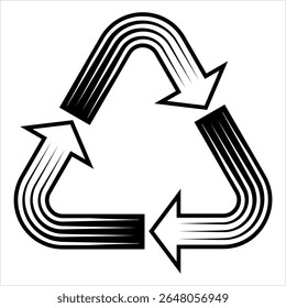 Icono de reciclaje, Ilustración de Arte vectorial de muestra de reciclaje