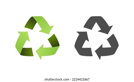 Recycle icon sign vector design