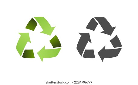 Recycle icon sign vector design