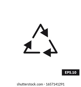 Icono de reciclaje, signo de reciclaje/vector de símbolo