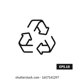 Recycle icon, Recycle sign/symbol vector