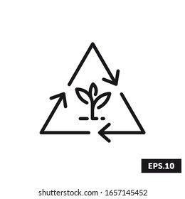Recycle icon, Recycle sign/symbol vector
