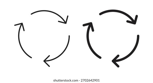 Recycle icon simple flat trend modern graphic design abstract logotype