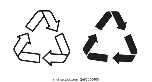 Icono de reciclaje símbolo de Vector simple