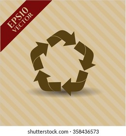 Icono o símbolo de reciclaje