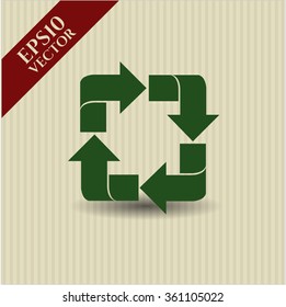 Icono o símbolo de reciclaje