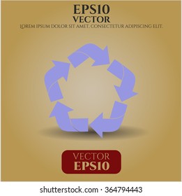 Icono o símbolo de reciclaje