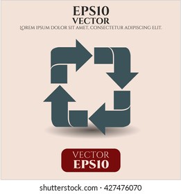 Icono o símbolo de reciclaje