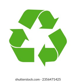 Recycle icon symbol. Recycling and rotation arrow icon. Vector illustration.