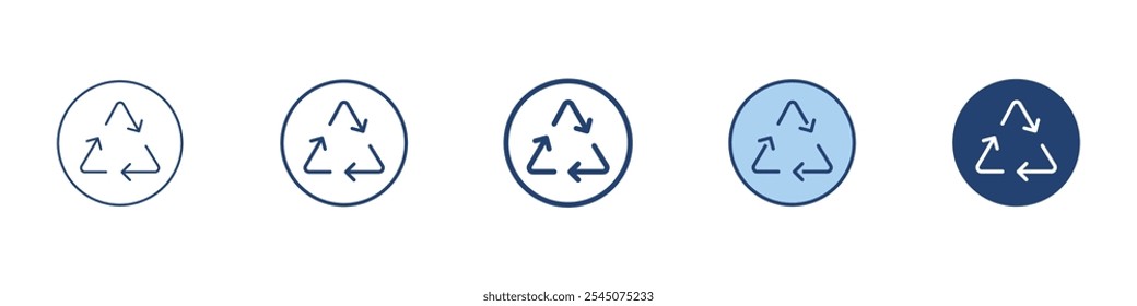 Recycle icon Symbol set collection