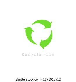 Recycle icon symbol vector design