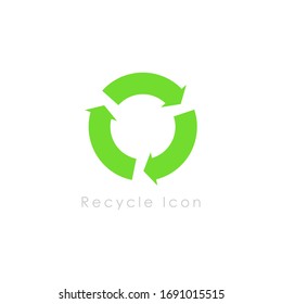 Recycle icon symbol vector design
