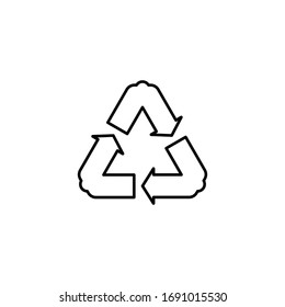 Symboldesign in der Vektorillustration wiederverwenden